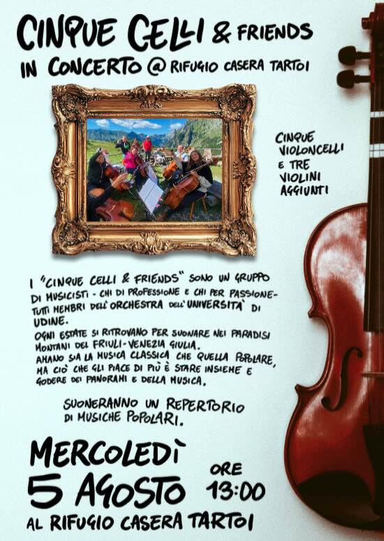 Cinque celli concerto tartoi