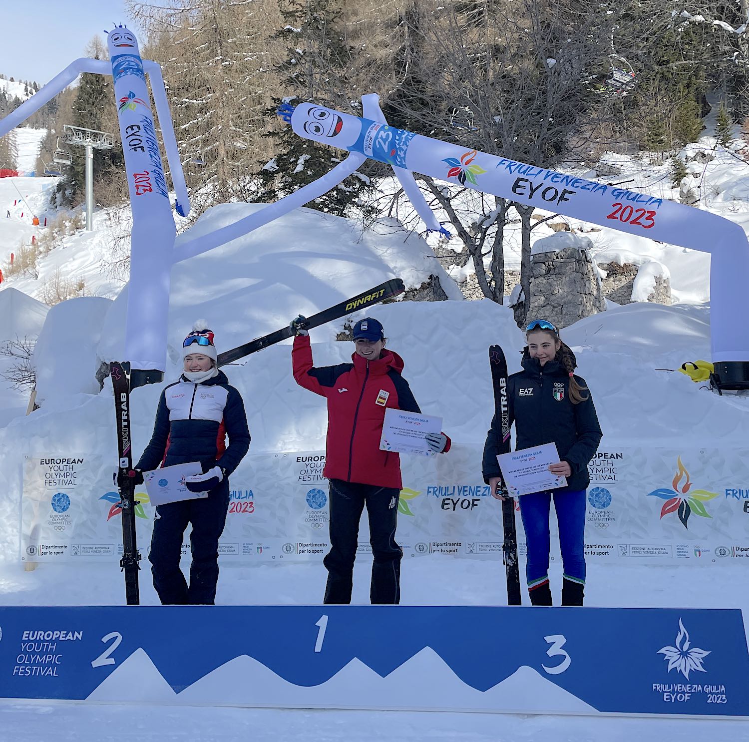 INDIVIDUAL RACE 2023 SKI MOUNTAINEERING FORNI DI SOPRA PODIUM F INDIVIDUAL RACE 2023 SKI MOUNTAINEERING FORNI DI SOPRA PODIUM F