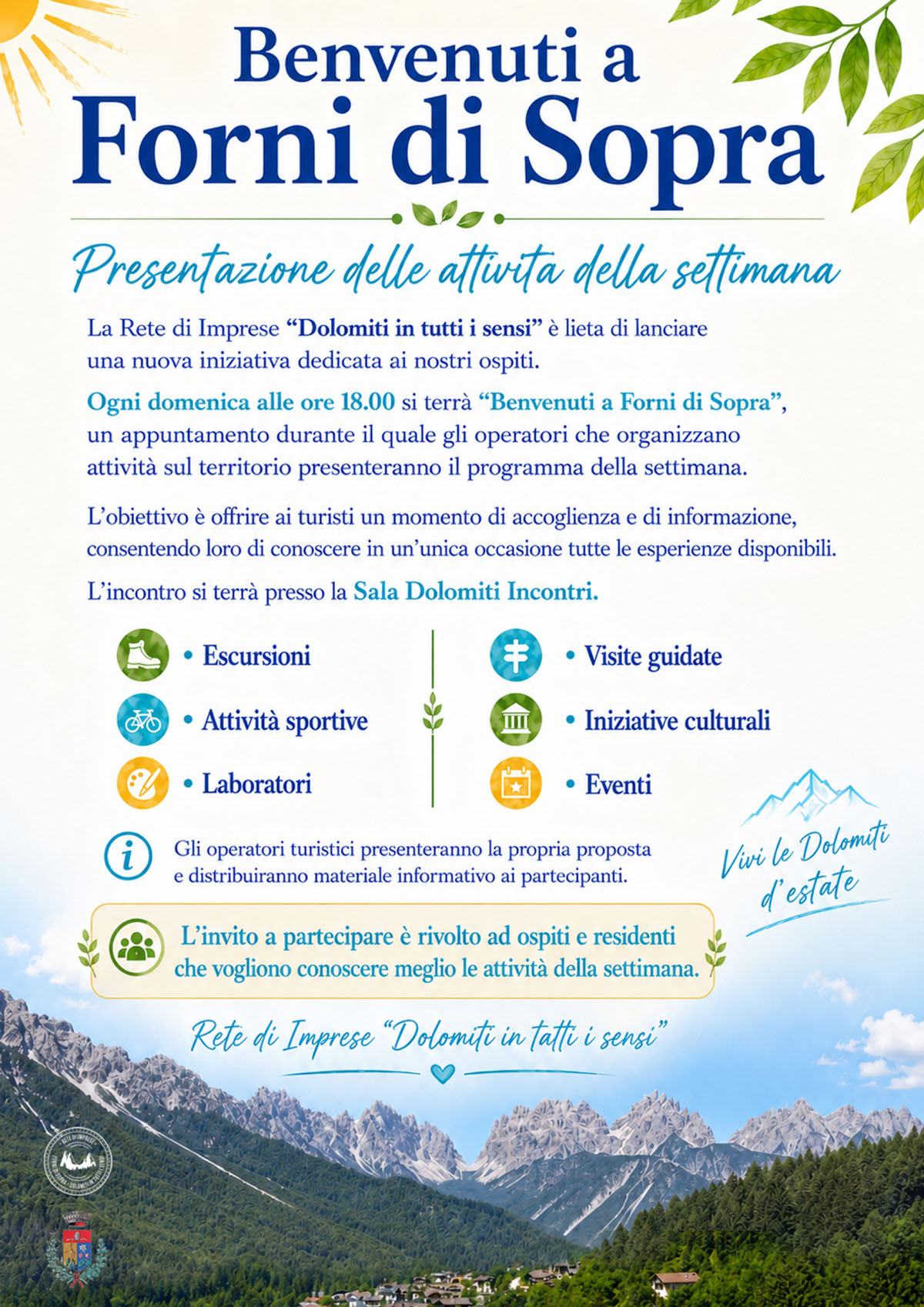 LOCANDINA EVENTO DOMENICALE RETE