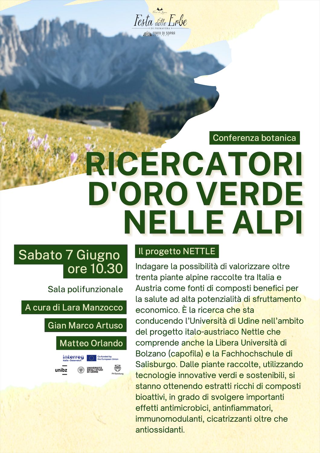 Ricercatori oro verde nelle Alpi
