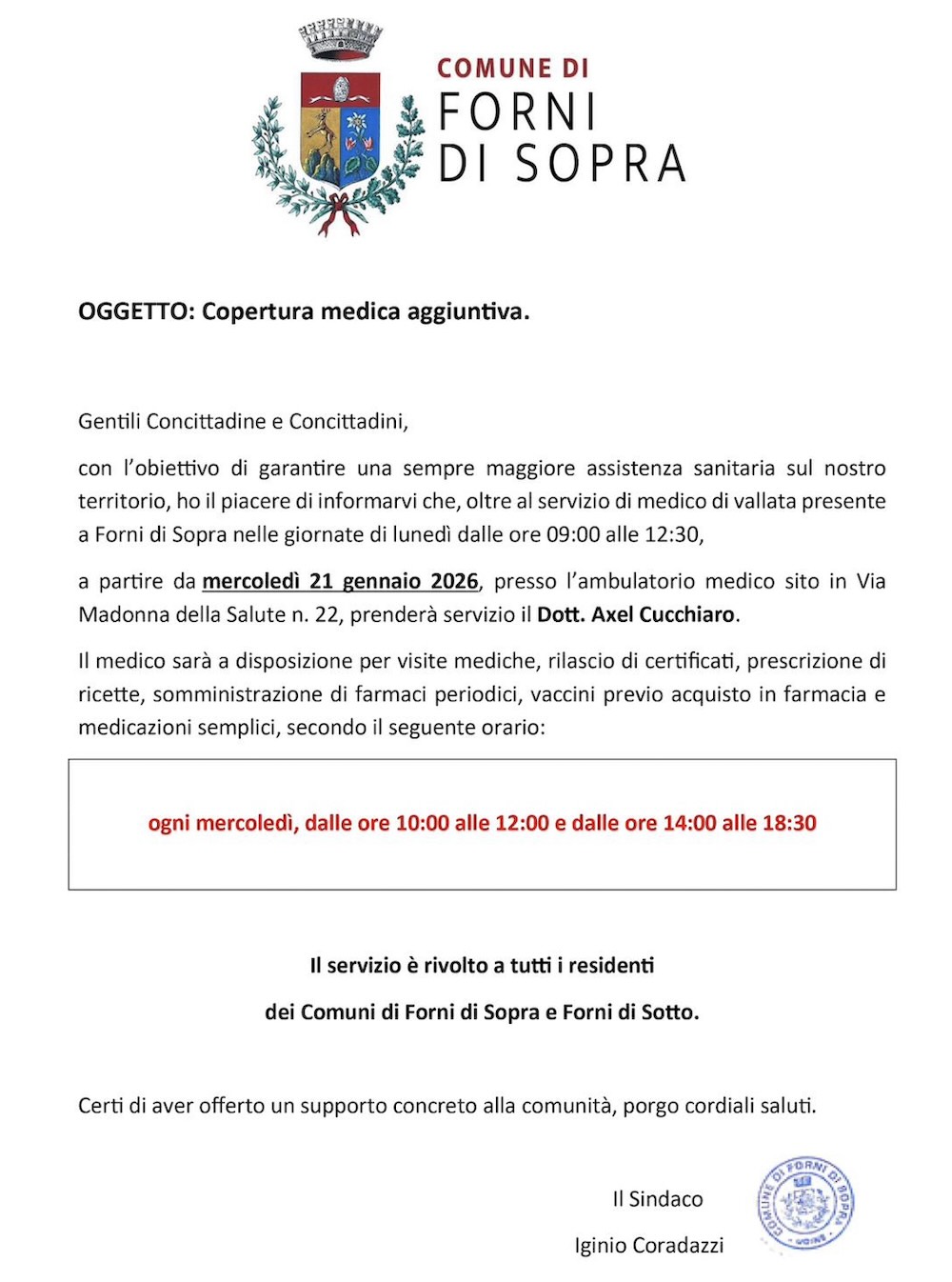 medico  forni di sopra