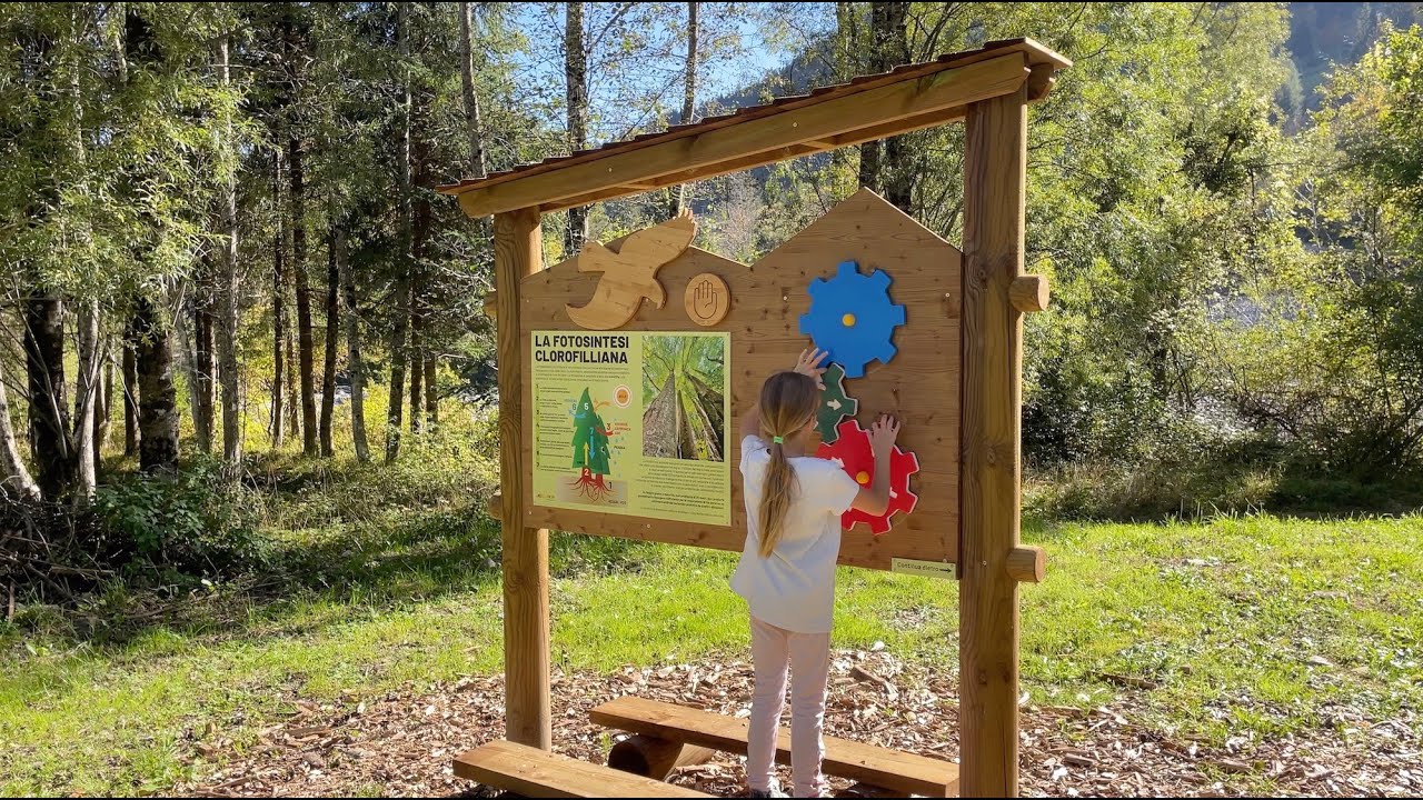 percorso natura forni di sopra bambina