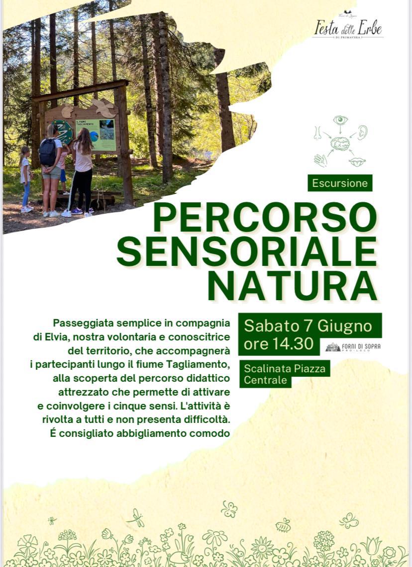 percorso sensoriale natura locandina