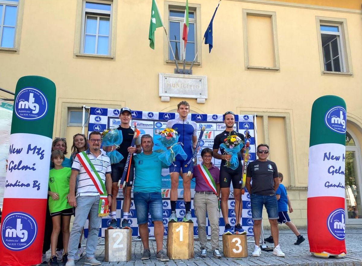 podio coppa italia skiroll martin coradazzi podio coppa italia skiroll martin coradazzi